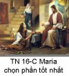 Suy Niệm Tin Mừng Chúa Nhật TN 16-C: Bài 151-213: Maria chọn phần tốt nhất