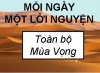 MỖI NGÀY MỘT LỜI NGUYỆN - Toàn bộ Mùa Vọng