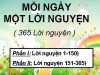 MỖI NGÀY MỘT LỜI NGUYỆN - 365 Lời nguyện - Phần I
