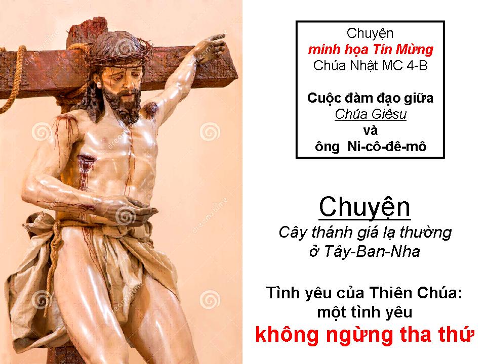 Chuyện minh họa Tin Mừng Chúa Nhật Bài 2 MC 4-B: Cây thánh giá lạ thường