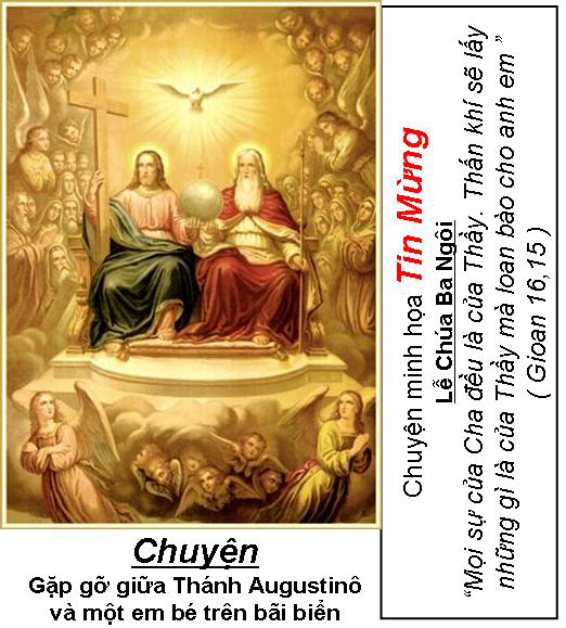 Chuyện minh họa Tin Mừng Chúa Nhật Bài 61 - Lễ Chúa Ba Ngôi ABC:Chuyện gặp gỡ giữa thánh Augustinô và một em bé trên bãi biển