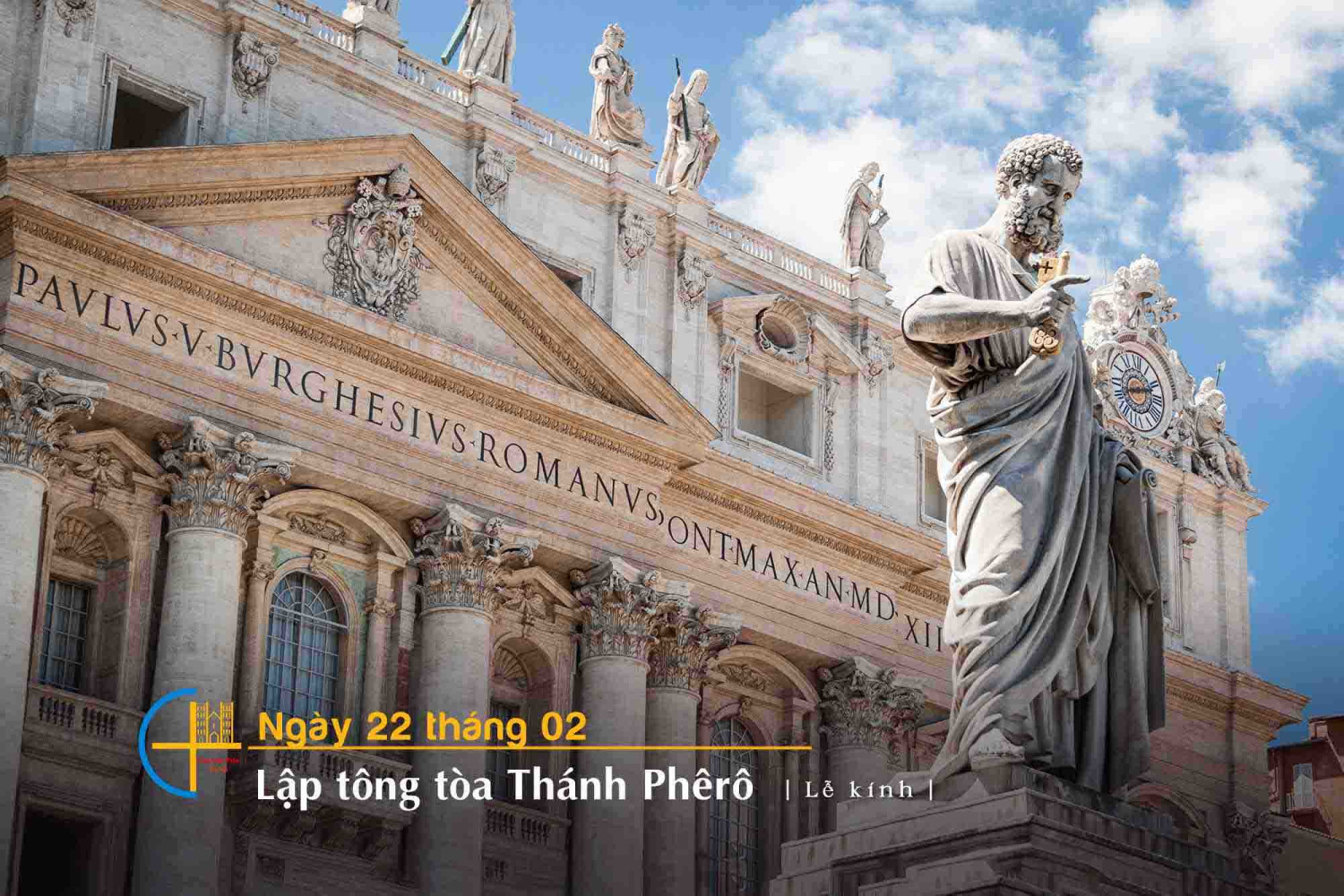 ngày 22-2 lập tông tòa thánh Phêrô