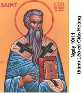 Ngày 10/11 thánh Lêô cà Giáo Hoàng