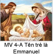 Suy Niệm Tin Mừng Chúa Nhật 4 MV-A Bài 1-50 Tên con trẻ là Emmanuel