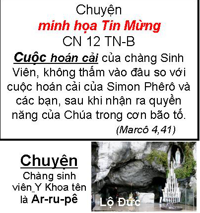 Chuyện minh họa Tin Mừng Chúa Nhật Bài 12 TN 12-B: Chuyện chàng sinh viên Y Khoa tên là Ar-ru-pê